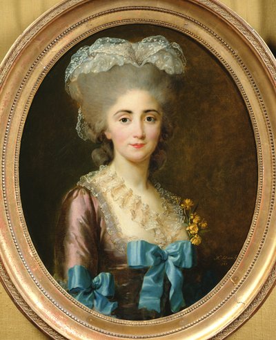 レダム夫人の肖像、1780 作： Elisabeth Louise Vigee Lebrun